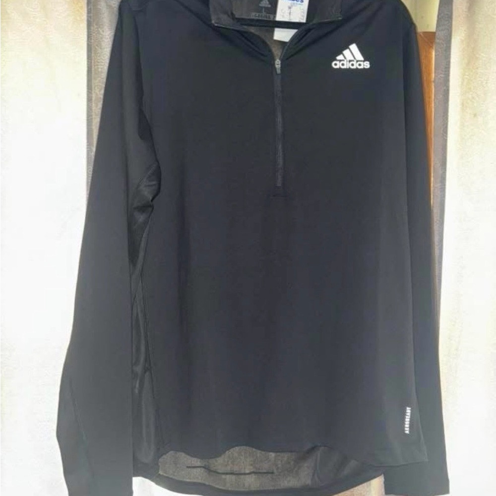 Adidas Black Quarter Zip Pullover